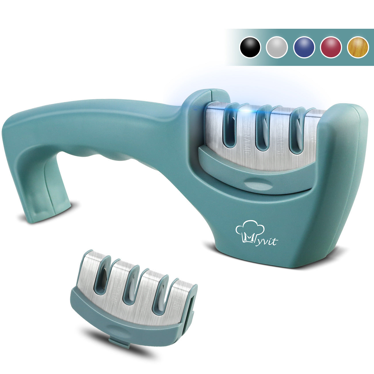 Professional Kitchen Knife Sharpener - Diamond & Tungsten Steel Sharpening Stone