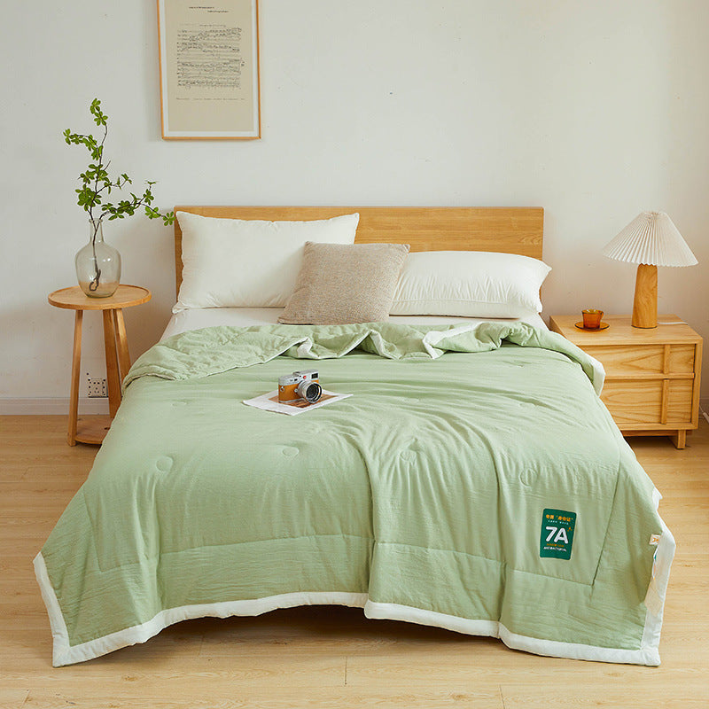 Antibacterial Cotton Quilt - Washable & Lightweight Summer Cooling Blanket