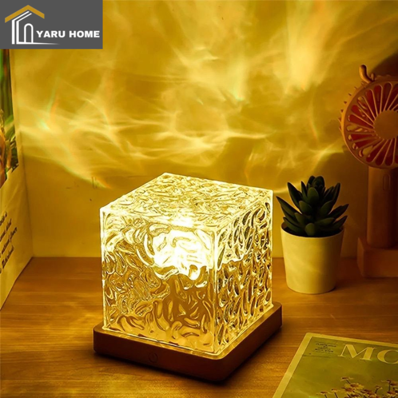 RGB Crystal Ripple Lamp – 16 Colors Ambient Light