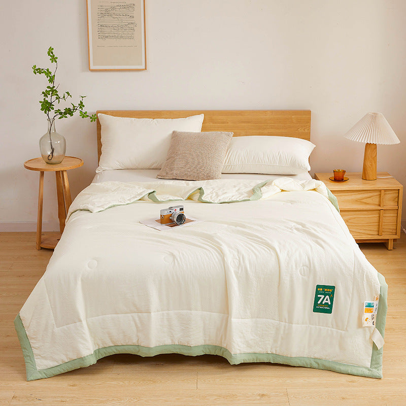 Antibacterial Cotton Quilt - Washable & Lightweight Summer Cooling Blanket