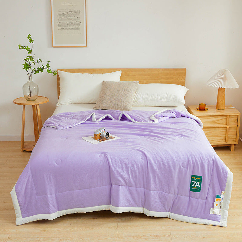 Antibacterial Cotton Quilt - Washable & Lightweight Summer Cooling Blanket