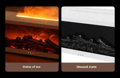 New Flame Aromatherapy Machine Colorful Essential Oil Diffuser Home Large Fog Volume Flame Humidifier 3D Flame Fireplace Machine