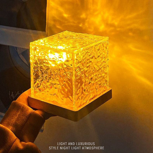 RGB Crystal Ripple Lamp – 16 Colors Ambient Light