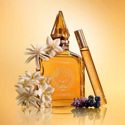 Charlotte Tilbury Star Confidence Eau De Parfum - Pheromone Enhancing Blackcurrant & Jasmine Fragrance with Natural Patchouli Oil - Long-Lasting Floral Woody Scent