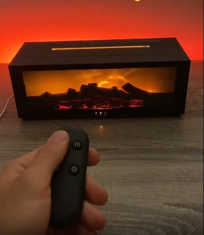 New Flame Aromatherapy Machine Colorful Essential Oil Diffuser Home Large Fog Volume Flame Humidifier 3D Flame Fireplace Machine