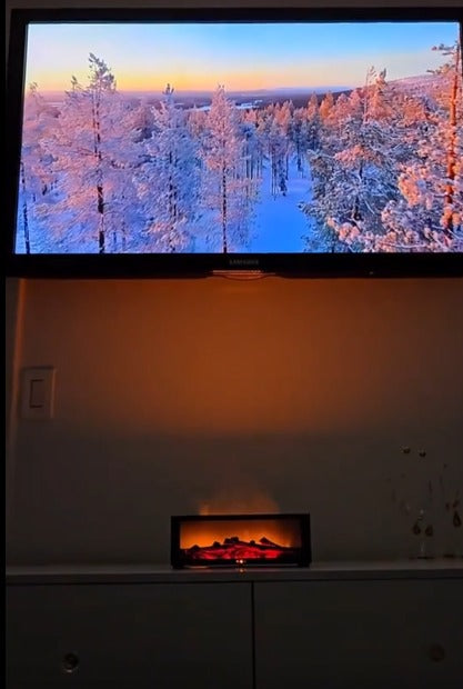 New Flame Aromatherapy Machine Colorful Essential Oil Diffuser Home Large Fog Volume Flame Humidifier 3D Flame Fireplace Machine